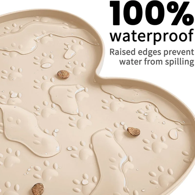 Napperon en silicone antidérapant pour animaux de compagnie | bol pour chien | tapis d'alimentation pour chien – Image 2