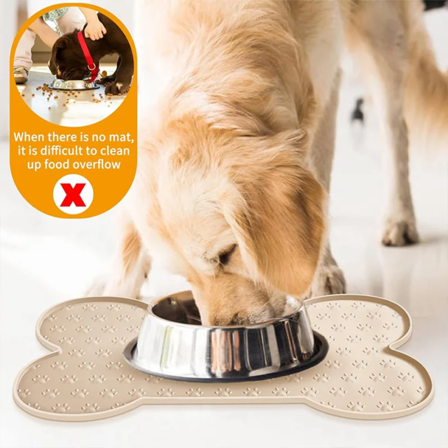 Napperon en silicone antidérapant pour animaux de compagnie | bol pour chien | tapis d'alimentation pour chien – Image 5