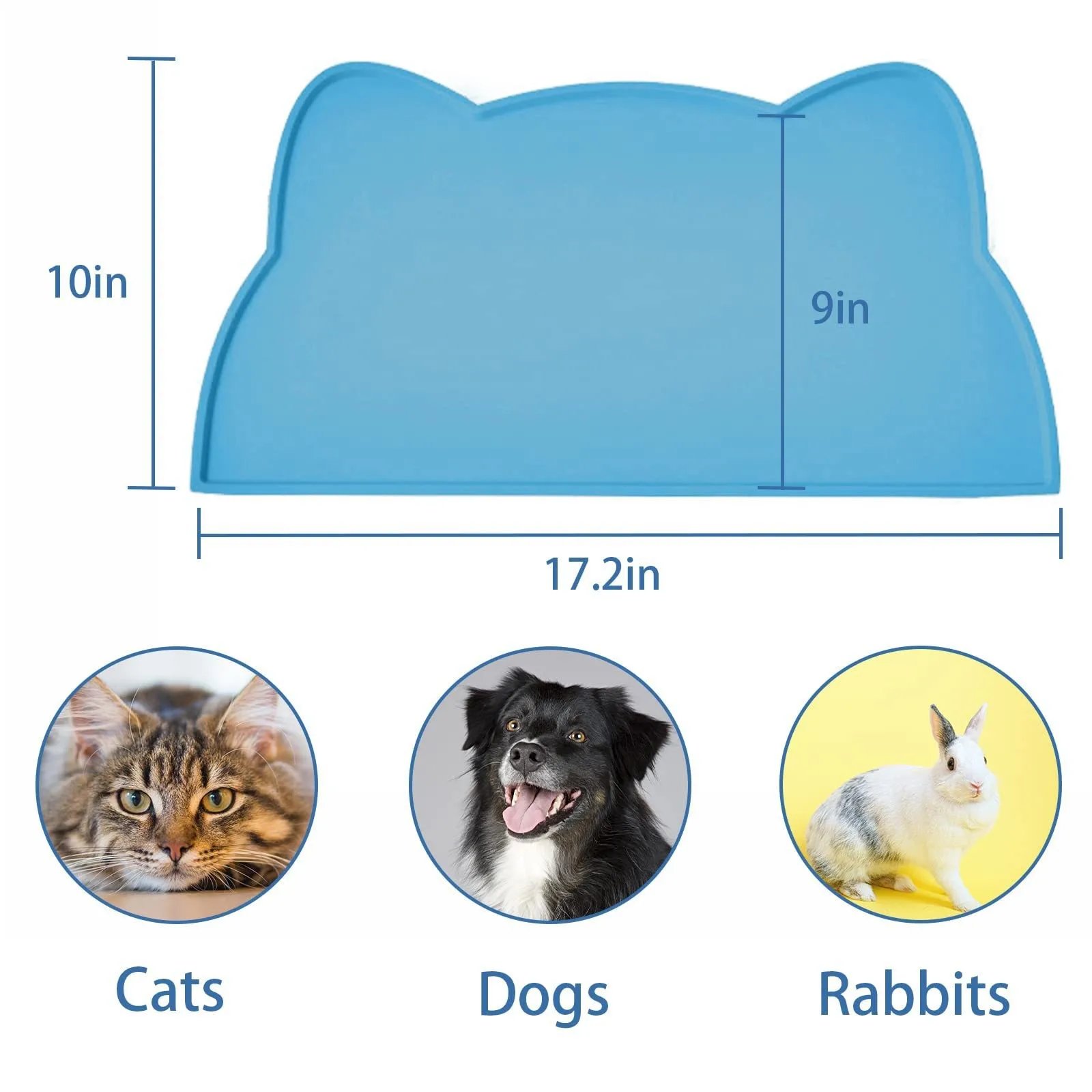 Coussin de bol en polymère de silicone antidérapant pour animaux de compagnie, tapis d'alimentation anti-fuite, mangeoire pour chat et chien, accessoires pour animaux de compagnie