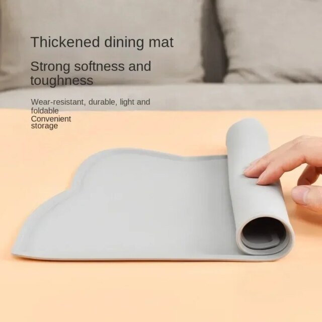 Coussin de bol en polymère de silicone antidérapant pour animaux de compagnie | tapis d'alimentation anti-fuite | mangeoire pour chat et chien – Image 4