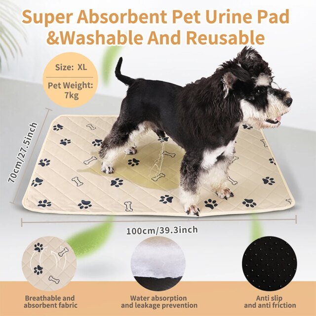 Coussinets de pipi lavables pour animaux de compagnie | tapis de pipi réutilisables pour chien | coussinets d'urine coordonnants pour chien