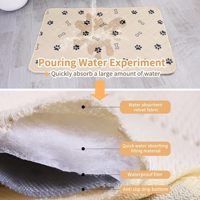 Coussinets de pipi lavables pour animaux de compagnie | tapis de pipi réutilisables pour chien | coussinets d'urine coordonnants pour chien – Image 2