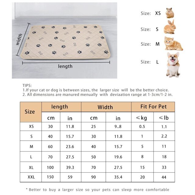 Coussinets de pipi lavables pour animaux de compagnie | tapis de pipi réutilisables pour chien | coussinets d'urine coordonnants pour chien – Image 6