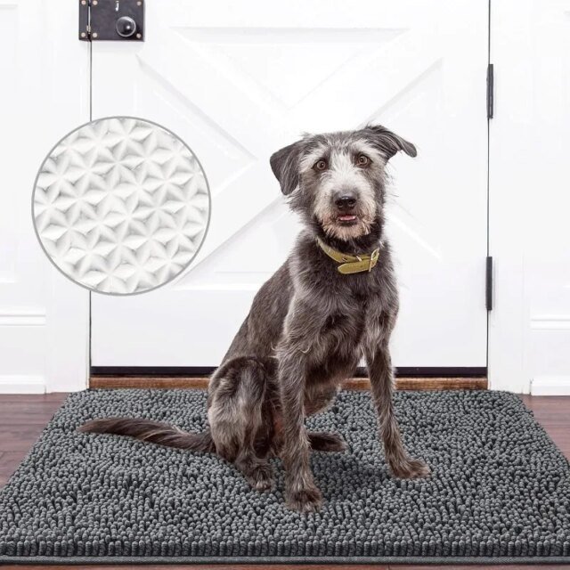 Polymères de porte d'intérieur | tapis de boue super absorbants pour pattes de chiens sales et chaussures boueuses | paillassons de sol de bienvenue coordonnants