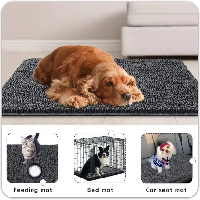 Polymères de porte d'intérieur | tapis de boue super absorbants pour pattes de chiens sales et chaussures boueuses | paillassons de sol de bienvenue coordonnants – Image 6