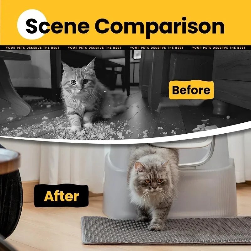 Polymères de Litière pour Chat, Double Couche, Imperméable, Lavable, Fournitures de Nettoyage pour Animaux de Compagnie