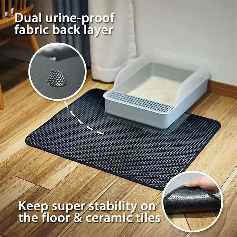 Polymères de Litière pour Chat, Double Couche, Imperméable, Lavable, Fournitures de Nettoyage pour Animaux de Compagnie