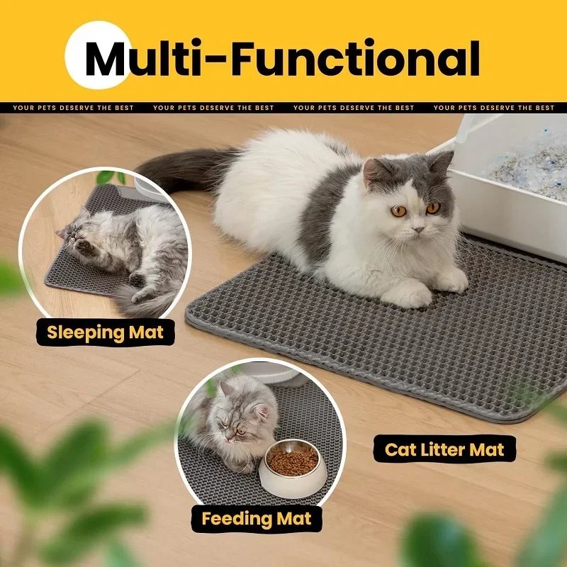 Polymères de Litière pour Chat, Double Couche, Imperméable, Lavable, Fournitures de Nettoyage pour Animaux de Compagnie