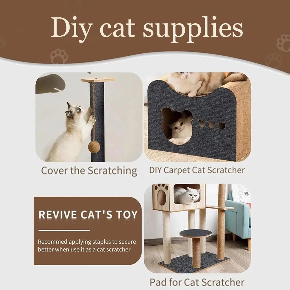 Canapé anti-rayures pour chat, Polymères inoling, Cadre d'escalade de meulage, Protection de canapé, Tapis auto-adhésif, Planche à gratter pour chats, Jouets pour chats
