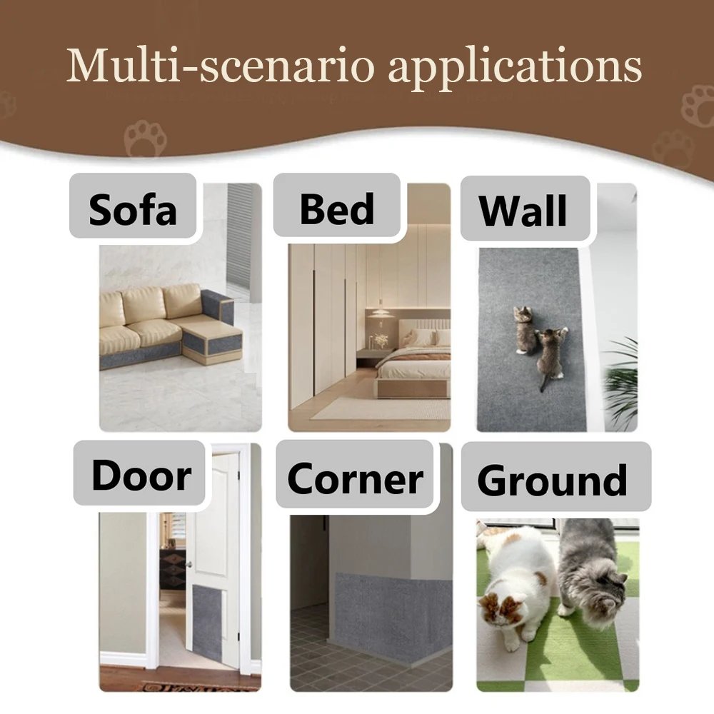Canapé anti-rayures pour chat, Polymères inoling, Cadre d'escalade de meulage, Protection de canapé, Tapis auto-adhésif, Planche à gratter pour chats, Jouets pour chats