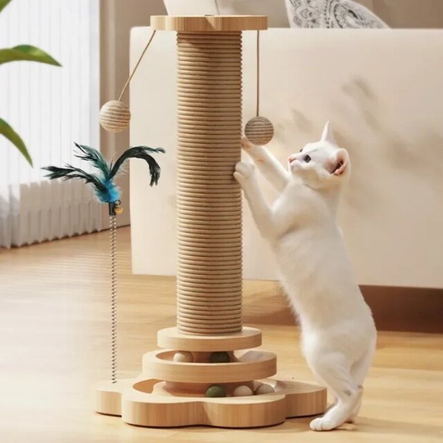 Cadre d'escalade en bois massif pour chat – Image 3