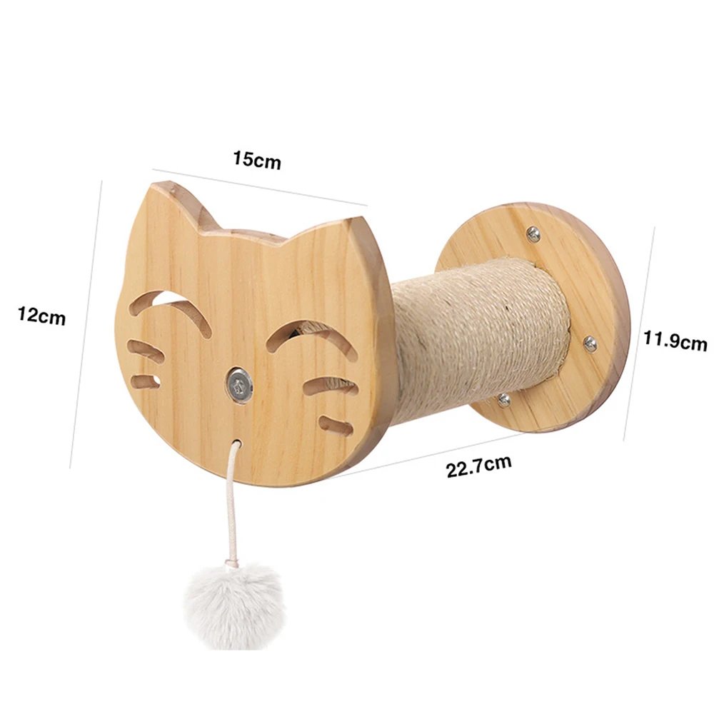 Ensemble d'étagères d'escalade en bois pour chat, meubles muraux, hamac, perchoir, échelle en sisal, lits à gratter, perchoirs stables pour chaton