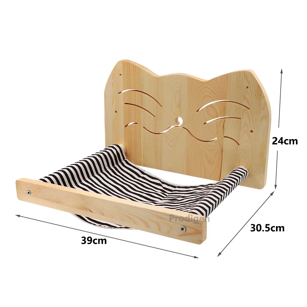 Ensemble d'étagères d'escalade en bois pour chat, meubles muraux, hamac, perchoir, échelle en sisal, lits à gratter, perchoirs stables pour chaton