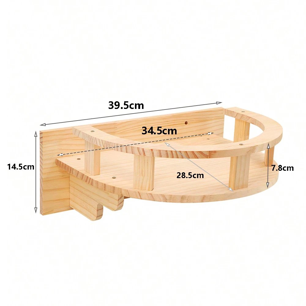 Ensemble d'étagères d'escalade en bois pour chat, meubles muraux, hamac, perchoir, échelle en sisal, lits à gratter, perchoirs stables pour chaton