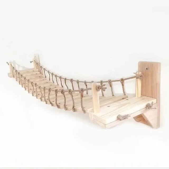 Pont mural pour chat | arbre à chat | lit hamac | échelle pour chat en Sisal | cadre d'escalade
