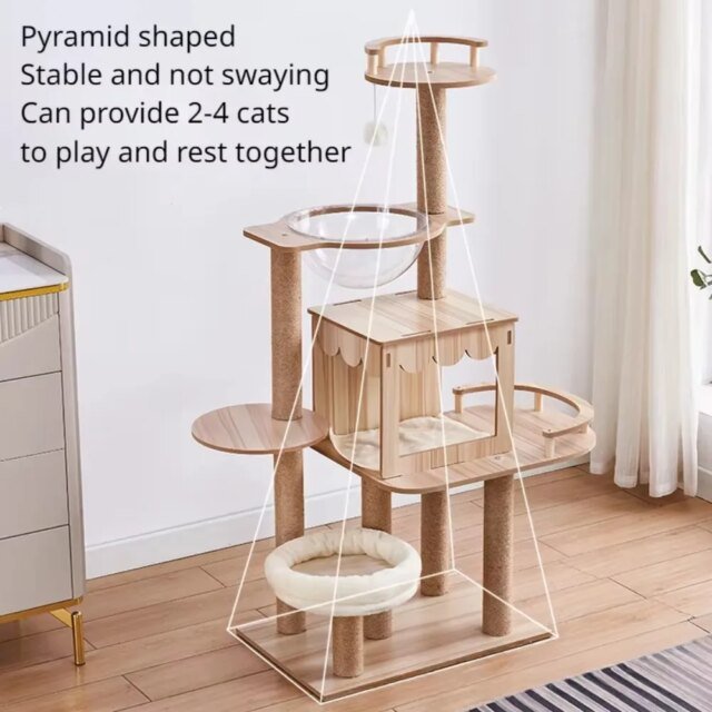 Cadre d'escalade à plusieurs couches pour chat | griffoirs ｜ planche à gratter｜tours multicouches – Image 6