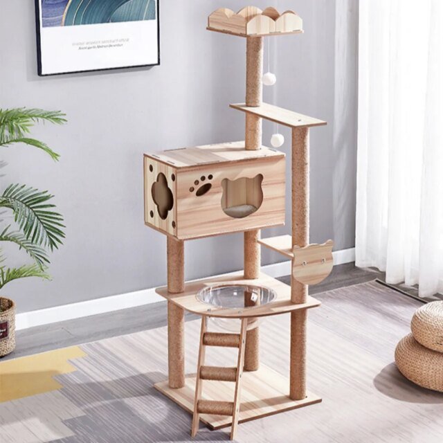 Cadre d'escalade à plusieurs couches pour chat | griffoirs ｜ planche à gratter｜tours multicouches – Image 5