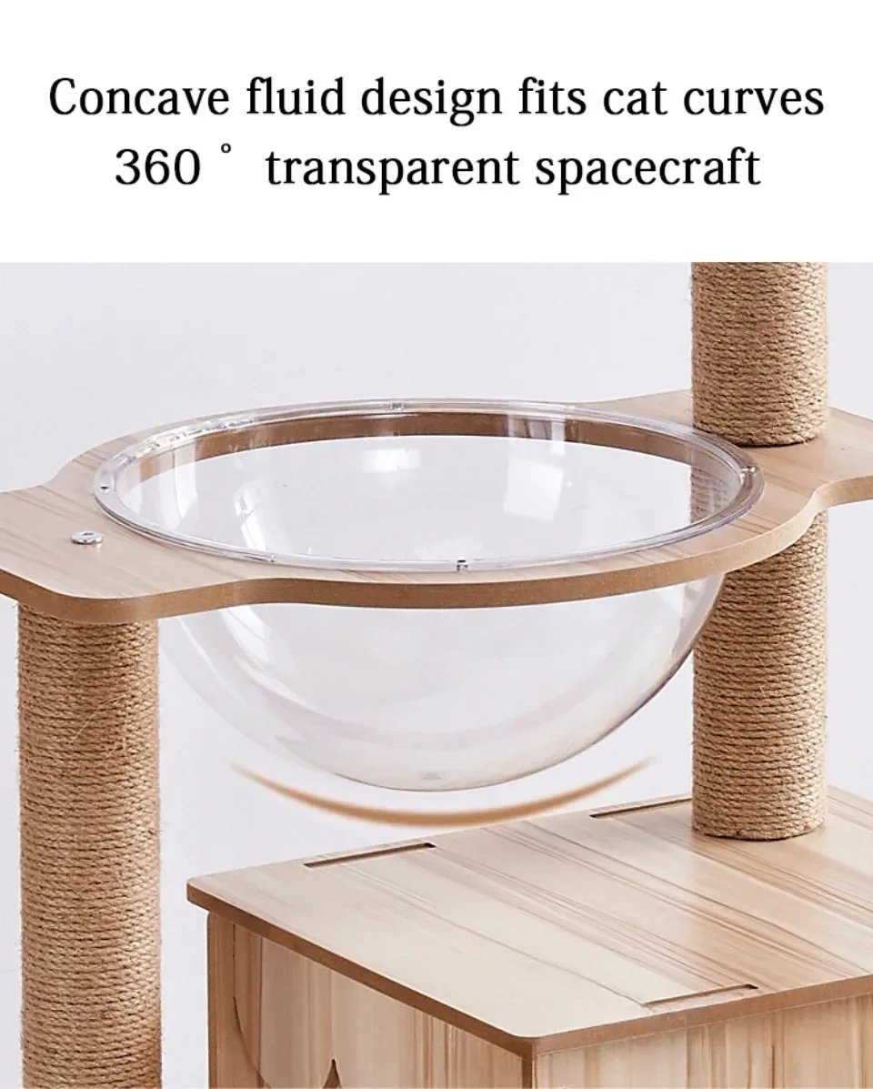 Cadre d'escalade à plusieurs couches pour chat, griffoirs, capacité de charge, capsule, planche à gratter, tours multicouches