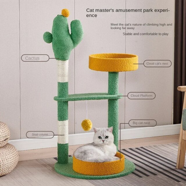 Cadre d'escalade pour chat｜arbre à chat intégré, plate-forme de saut – Image 2