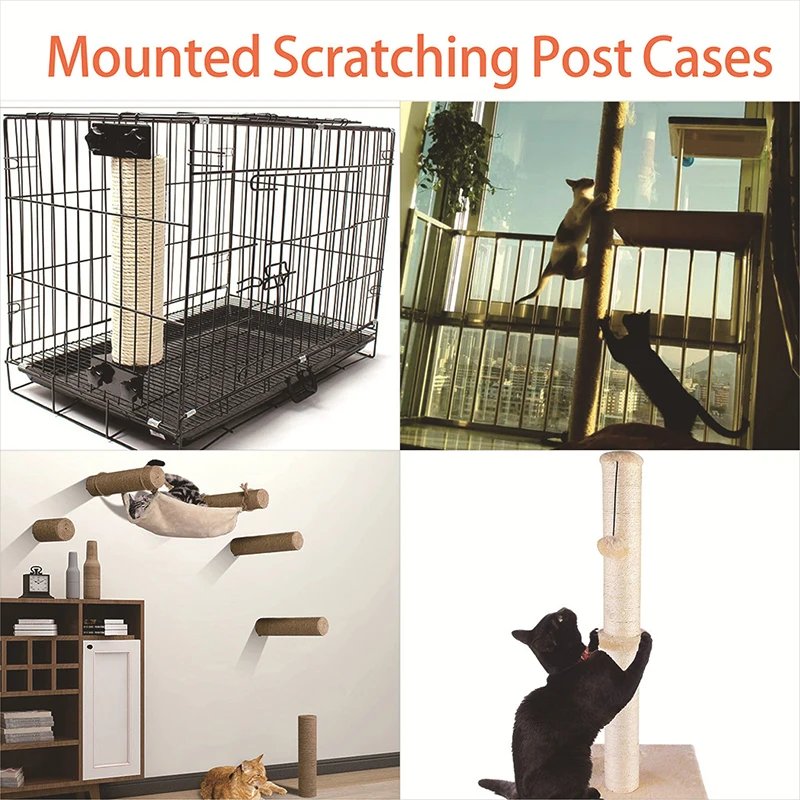Arbre à Gratter pour Chat, Cadre d'Escalade en Sisal, Accessoires de Remplacement, Jouet pour Chaton, Meubles pour Animaux de Compagnie, Poteau à Gratter