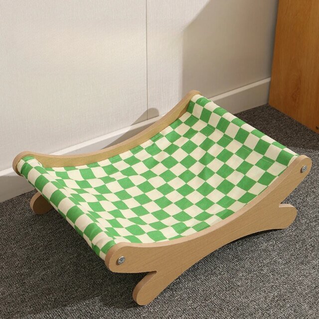 Chaises à bascule en bois massif pour animaux de compagnie | hamacs confortables | meubles pour animaux de compagnie