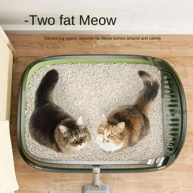 Bac à Litière Ouvert pour Chat – Image 4