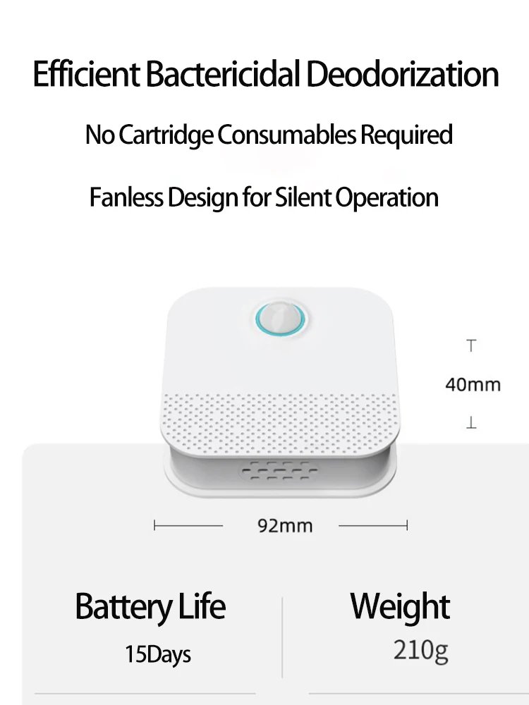 Purificateur intelligent d'odeurs de chat, désodorisant de bac à litière, supporter ficateur d'air de toilette pour animaux de compagnie, dépistolet ant de litière pour chien et chat