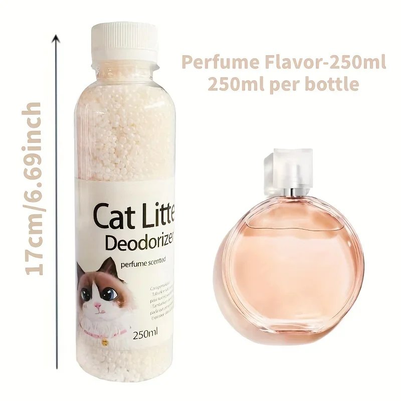 Perles désodorisantes absorbantes pour toilettes pour chats, bac à litière pour chat, 6 saveurs, litière aromatique, fournitures de livres pour animaux de compagnie