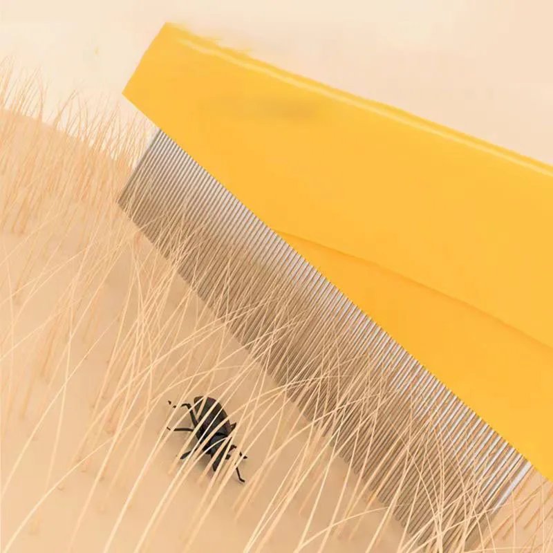 Peigne à puces en acier inoxydable pour animaux de compagnie, peigne à perte de poils, brosse confortable pour chat et chien, outils de toilettage, 1 pièce, 2 pièces Peigne à puces en acier inoxydable pour animaux de compagnie, peigne à perte de poils, brosse confortable pour chat et chien, outils de toilettage, 1 pièce, 2 pièces
