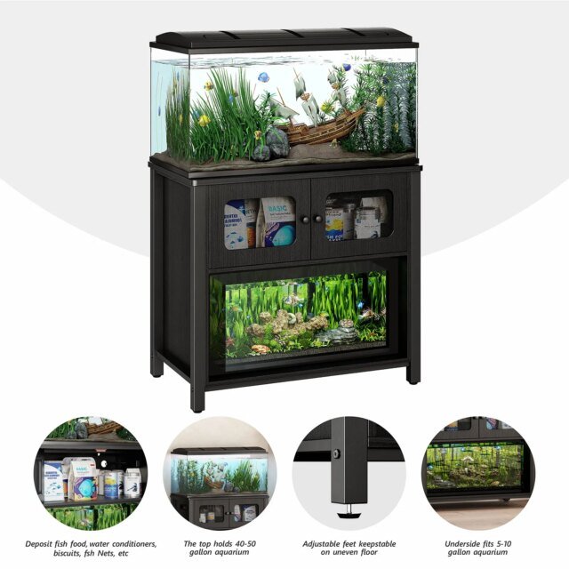 Support d'Aquarium avec Armoire de Rangement – Image 4