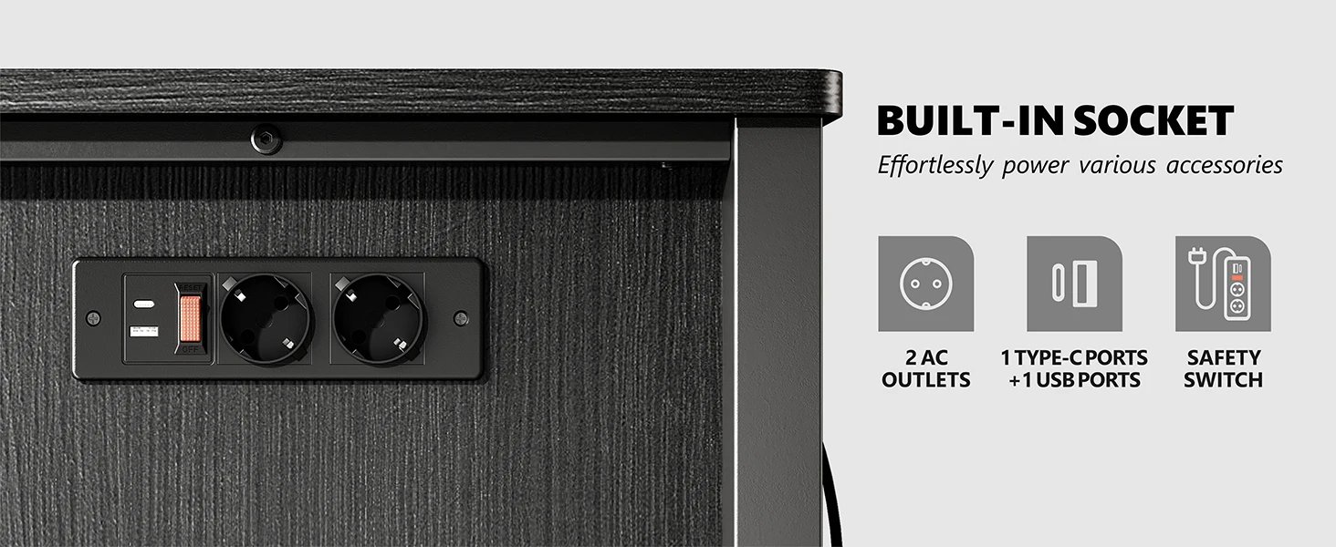 Support d'Aquarium avec Armoire de Rangement, Dispositif Anti-Rubis, Station de Charge, Pieds Réglables, Support Précieux pour Poisson, Reptile, 40-50 Gallons