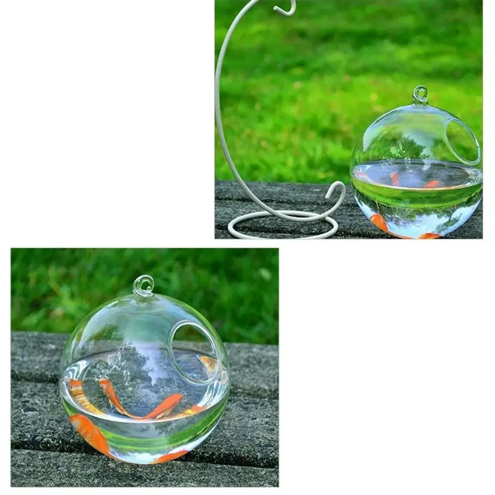 Vase à Poissons Précieux en Verre de Conface de Forme Ronde ou Rectangulaire, Ornement Transparent avec Support T1, pour Aquarium, Décoration de la Maison Vase à Poissons Précieux en Verre de Conface de Forme Ronde ou Rectangulaire, Ornement Transparent avec Support T1, pour Aquarium, Décoration de la Maison
