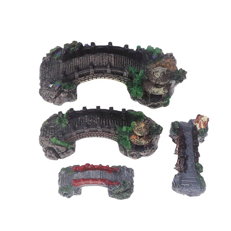 Pont Artificiel en Résine Précieuse pour Poissons, Décoration Paysagère, Diversification, avec Animaux de Compagnie, Équipement d'Aquarium, Accessoires d'Ornement, 1 Pièce Pont Artificiel en Résine Précieuse pour Poissons, Décoration Paysagère, Diversification, avec Animaux de Compagnie, Équipement d'Aquarium, Accessoires d'Ornement, 1 Pièce