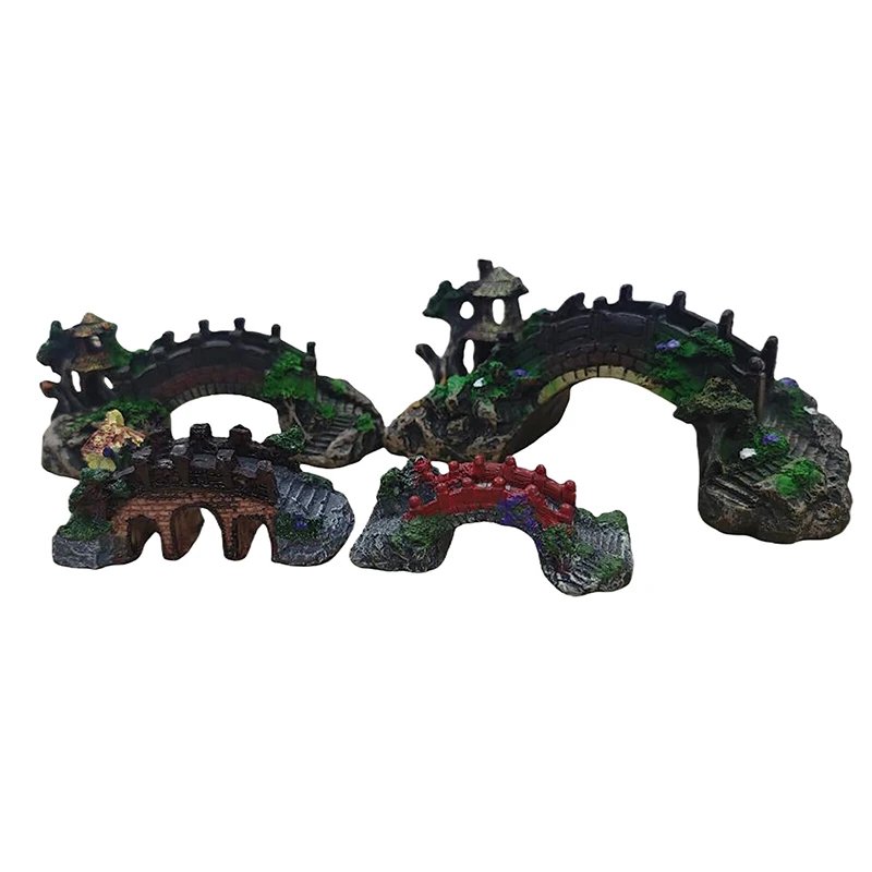 Pont Artificiel en Résine Précieuse pour Poissons, Décoration Paysagère, Diversification, avec Animaux de Compagnie, Équipement d'Aquarium, Accessoires d'Ornement, 1 Pièce Pont Artificiel en Résine Précieuse pour Poissons, Décoration Paysagère, Diversification, avec Animaux de Compagnie, Équipement d'Aquarium, Accessoires d'Ornement, 1 Pièce