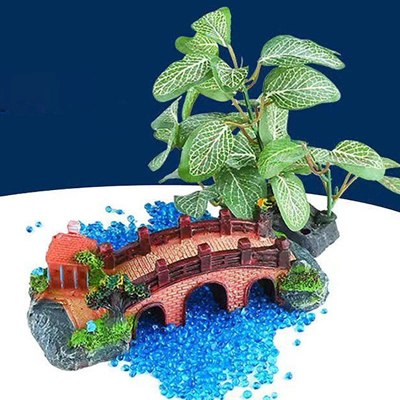 Pont Artificiel en Résine Précieuse pour Poissons, Décoration Paysagère, Diversification, avec Animaux de Compagnie, Équipement d'Aquarium, Accessoires d'Ornement, 1 Pièce Pont Artificiel en Résine Précieuse pour Poissons, Décoration Paysagère, Diversification, avec Animaux de Compagnie, Équipement d'Aquarium, Accessoires d'Ornement, 1 Pièce