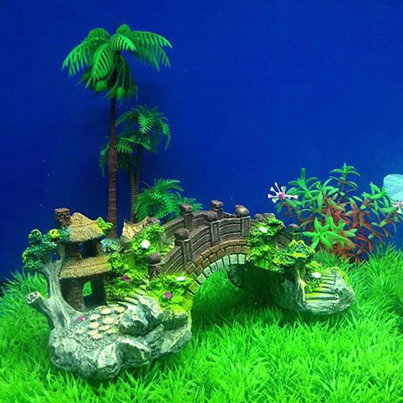 Pont Artificiel en Résine Précieuse pour Poissons, Décoration Paysagère, Diversification, avec Animaux de Compagnie, Équipement d'Aquarium, Accessoires d'Ornement, 1 Pièce Pont Artificiel en Résine Précieuse pour Poissons, Décoration Paysagère, Diversification, avec Animaux de Compagnie, Équipement d'Aquarium, Accessoires d'Ornement, 1 Pièce