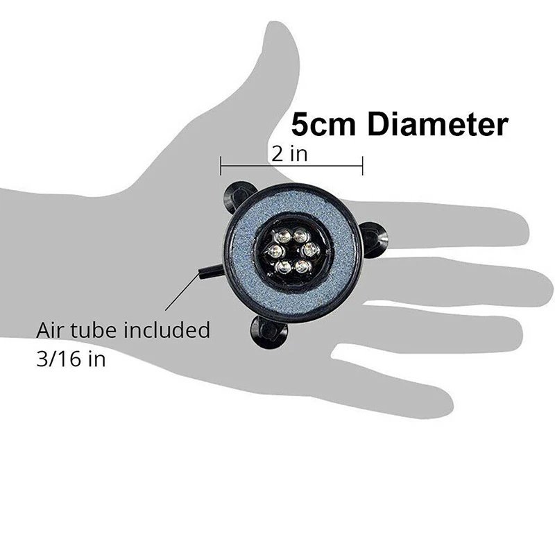 SubSN-Lumière précieuse sous-marine pour poissons, lampe à bulles d'air pour aquarium, document proxy LED, oxygène exécutif