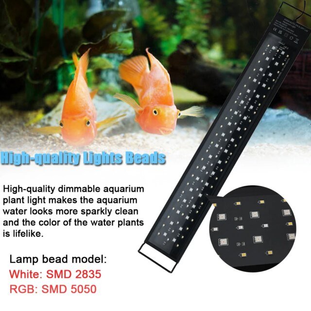 Full LED Fish Precious Lighting | Lampe de croissance des plantes | Décoration d'aquarium – Image 5