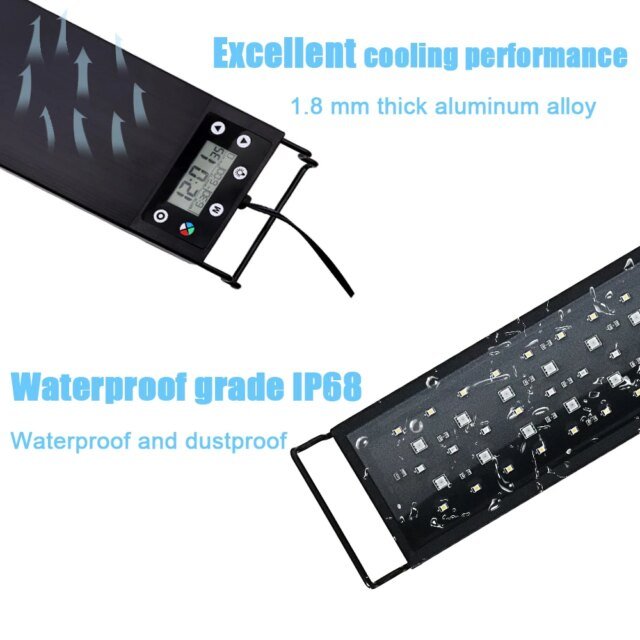 Full LED Fish Precious Lighting | Lampe de croissance des plantes | Décoration d'aquarium – Image 4