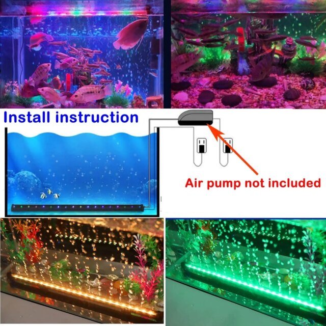 Lampe à bulles d'air LED pour aquarium | lampe sous-marine SubSN | lumière de poisson précieuse – Image 5