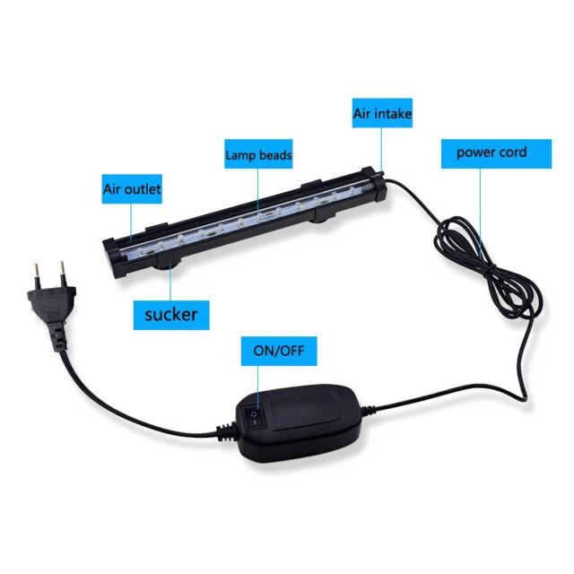 Lampe à bulles d'air LED pour aquarium | lampe sous-marine SubSN | lumière de poisson précieuse – Image 6