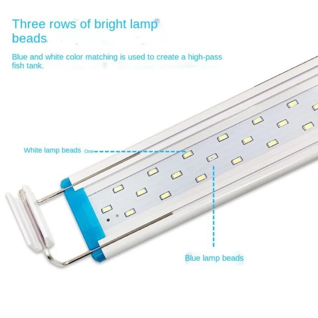 Lampe LED super mince pour aquarium｜éclairage de croissance des plantes｜pince lumineuse étanche – Image 4