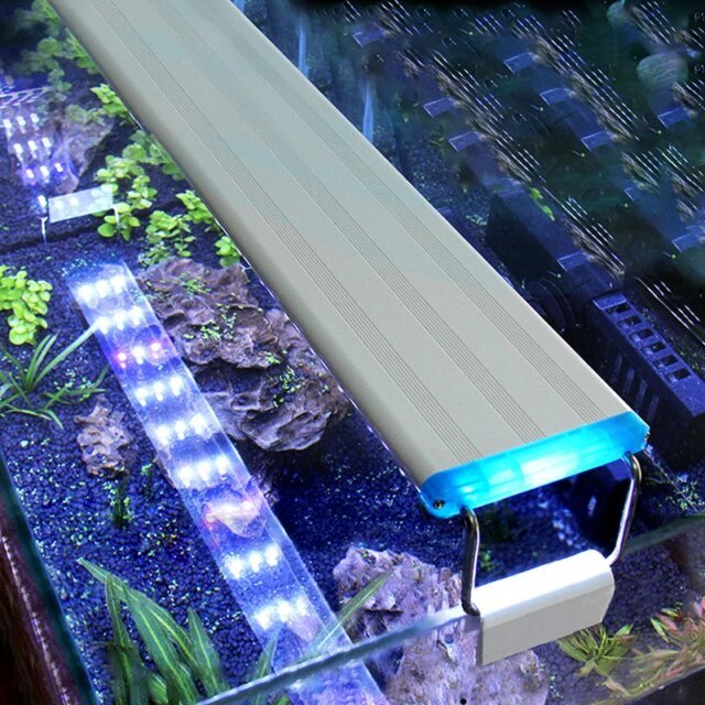 Lampe LED super mince pour aquarium｜éclairage de croissance des plantes｜pince lumineuse étanche