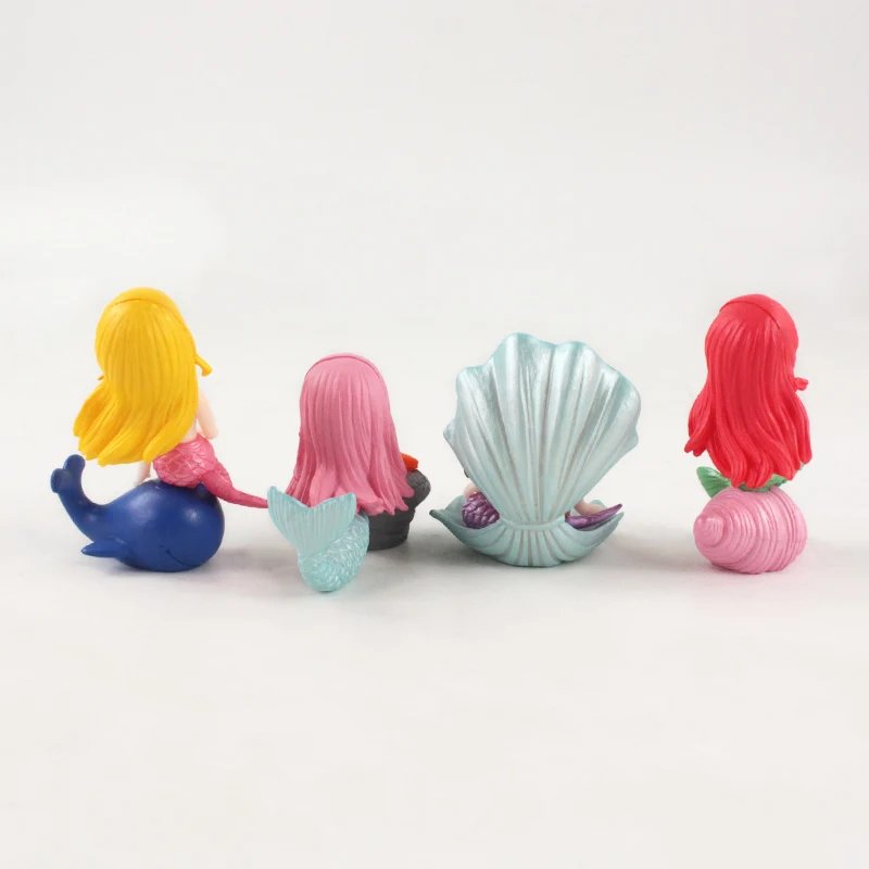 Décoration d'Aquarium en Plastique, Précieux Ornement de Petite Sirène, FigAuckland Miniature, Décor de Gâteau, Accessoires Artisanaux de Bureau