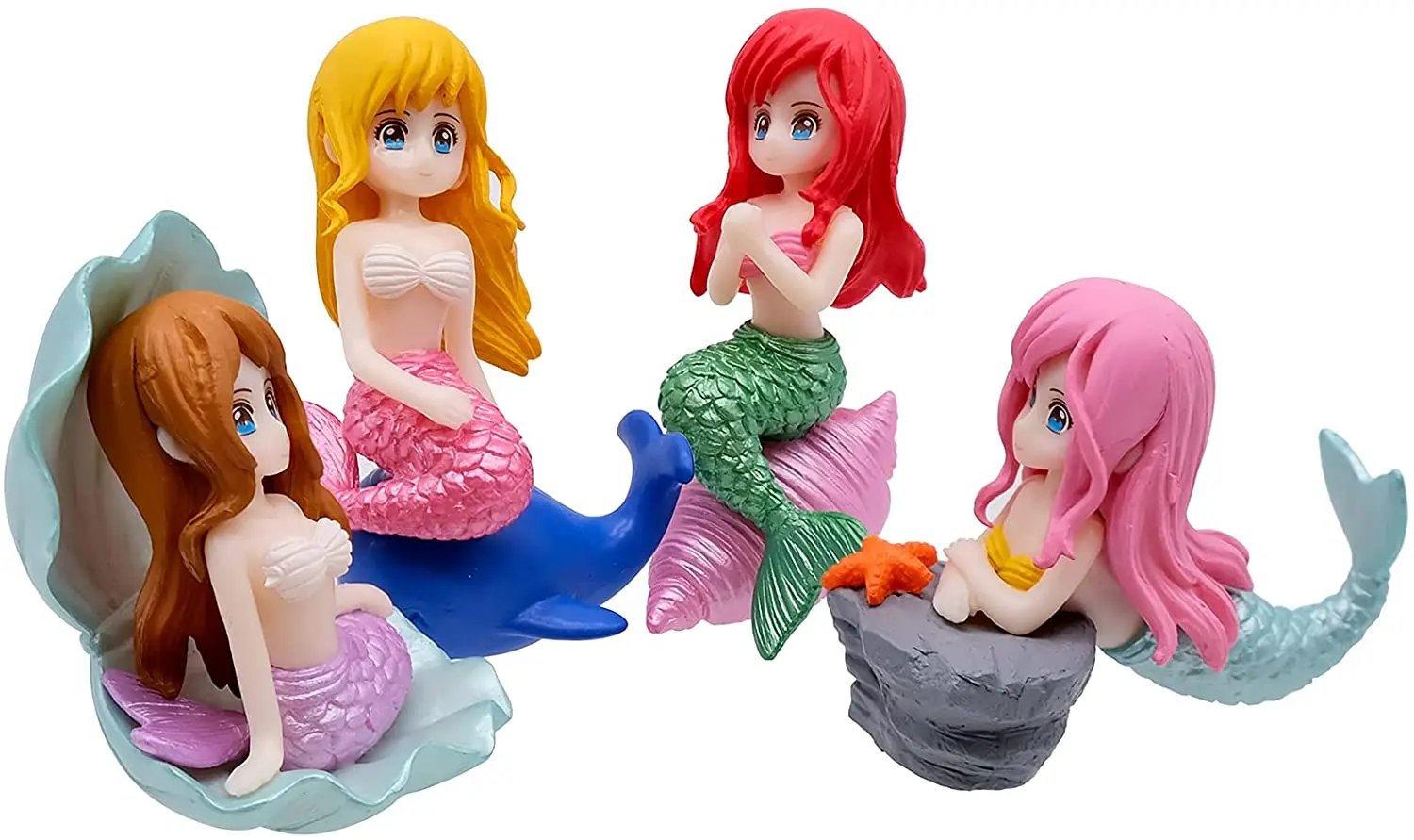 Décoration d'Aquarium en Plastique, Précieux Ornement de Petite Sirène, FigAuckland Miniature, Décor de Gâteau, Accessoires Artisanaux de Bureau Décoration d'Aquarium en Plastique, Précieux Ornement de Petite Sirène, FigAuckland Miniature, Décor de Gâteau, Accessoires Artisanaux de Bureau