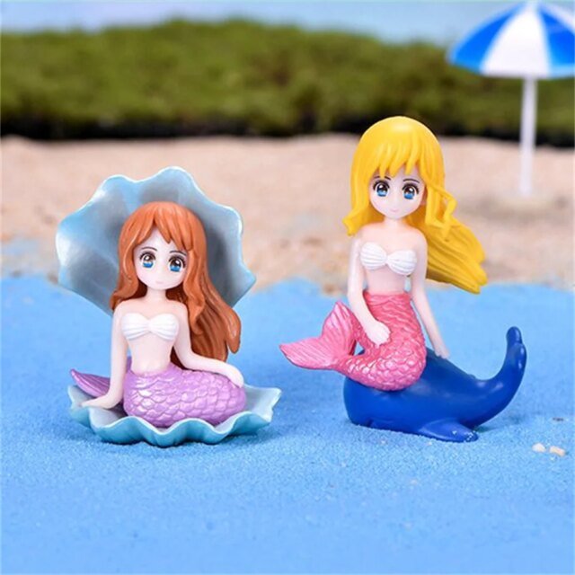 Décoration d'Aquarium en Plastique | Précieux Ornement de Petite Sirène, FigAuckland Miniature | Accessoires Artisanaux de Bureau – Image 5