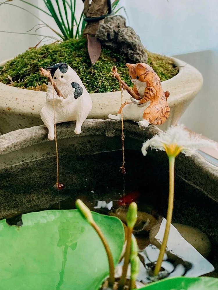Décoration d'aquarium de pêche de chat, poisson précieux, intensifié, affichage, confliction, 1 pièce