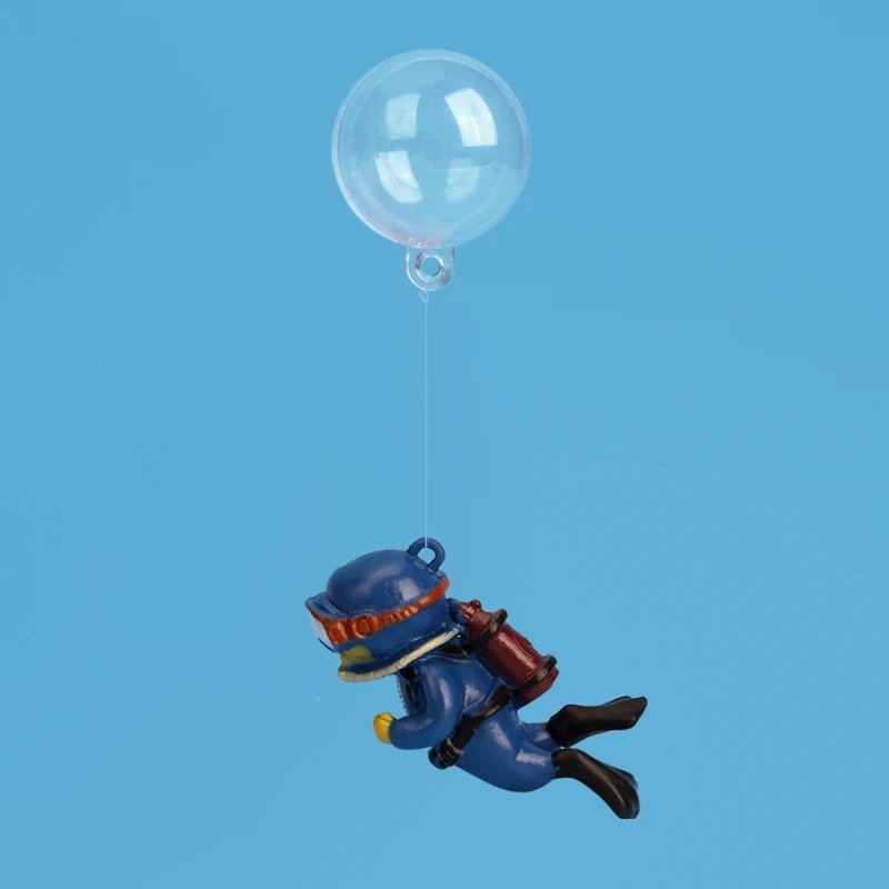 Décor d'Aquarium de Poissons de Dessin Animé, Mini Plongeur, Simulation de Sirène Flottante, Décoration Précieuse, Pendentif Kiki, Accessoires