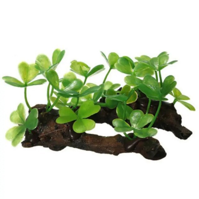 Tronc d'arbre de tortue artificielle en plastique | ornement de décoration en bois – Image 3