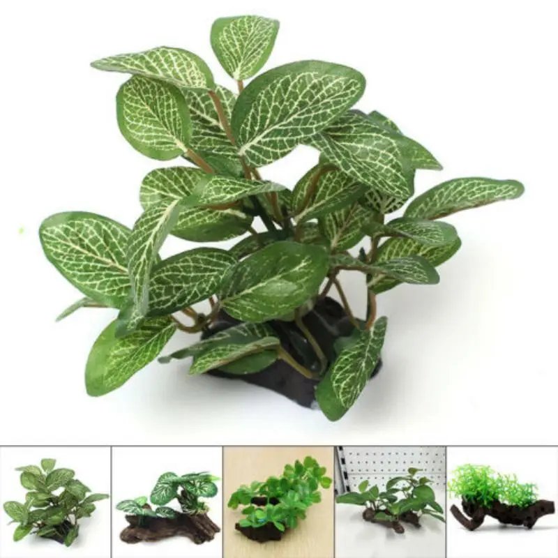 Tronc d'arbre de tortue artificielle en plastique, bois flotté, aquarium, poisson précieux, reptile, intervalles, racines exécutives, plante, ornement de décoration en bois